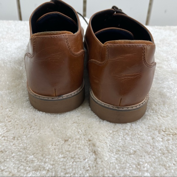 Steve Madden Brown Leather "Nunan" Lace Up Shoes - Size 13 - Picture 4 of 14